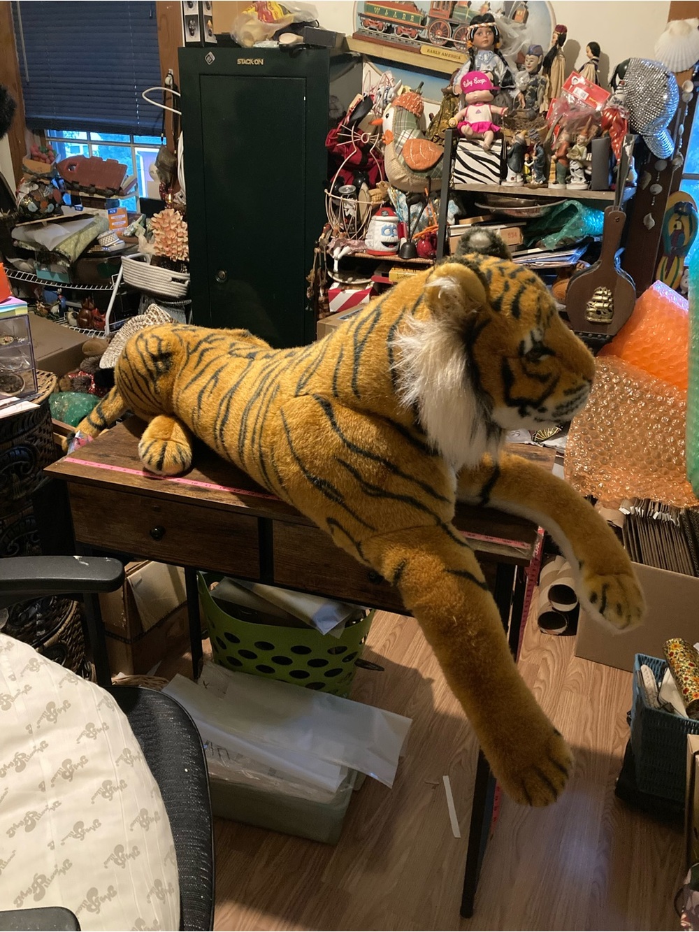 Melissa & Doug tiger lifelike plush stuffed animal